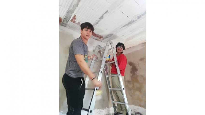 Desde la Parroquia del Carmen trabajaron en reacondicionar el Calvario